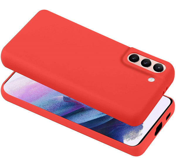 Coque silicone Rouge pour Samsung Galaxy S21 FE
