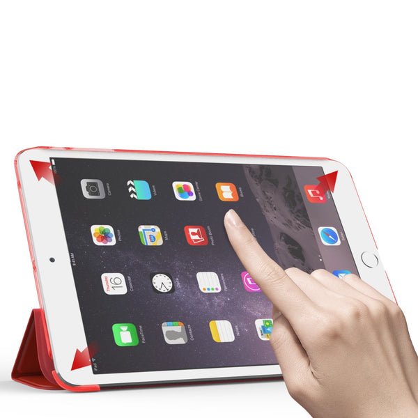 Coque Smart Rouge pour Apple iPad mini Etui Folio Ultra fin