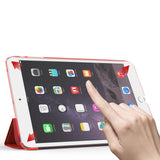 Coque Smart Rouge pour Apple iPad mini 4 Etui Folio Ultra fin