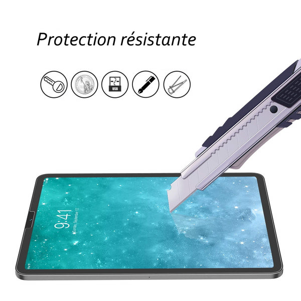 Housse Etui Noir pour iPad pro 11 2018 Coque avec Support Rotatif 360° + Vitre de protection