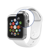 Protection en Verre trempé 3D noir + coque de protection souple pour Apple Watch 40 mm