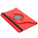 Housse Etui Rouge pour Huawei MediaPad M5 Lite 10.1 Coque avec Support Rotatif 360°