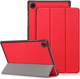 Coque Smart Rouge Premium pour Samsung Galaxy Tab A8 10.5 2021 SM-X200 X205 Etui aimanté