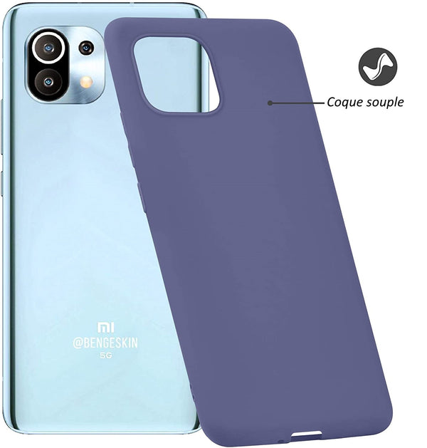 Coque silicone Bleue pour Xiaomi Mi 11 Lite 5G