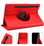 Etui Rouge pour Samsung Galaxy Tab S8 11" (SM-X700/X706) avec Support Rotatif