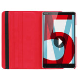 Housse Etui Rouge pour Huawei MediaPad M5 8.4 Coque avec Support Rotatif 360°
