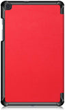 Coque Smart Rouge Premium pour Samsung Galaxy Tab A 8.0 2019 SM T290 T295 Etui Folio Ultra fin