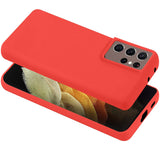Coque silicone Rouge pour Samsung Galaxy S21 Ultra 5G