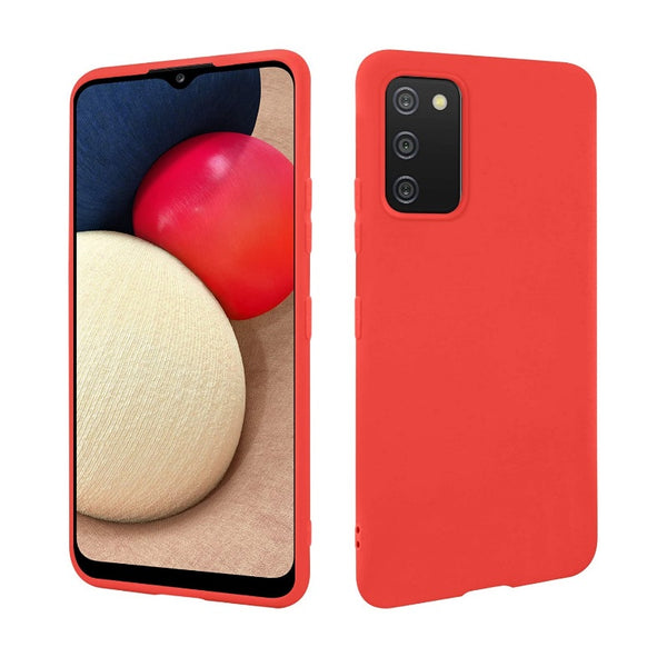 Coque silicone Rouge pour Samsung Galaxy A02S