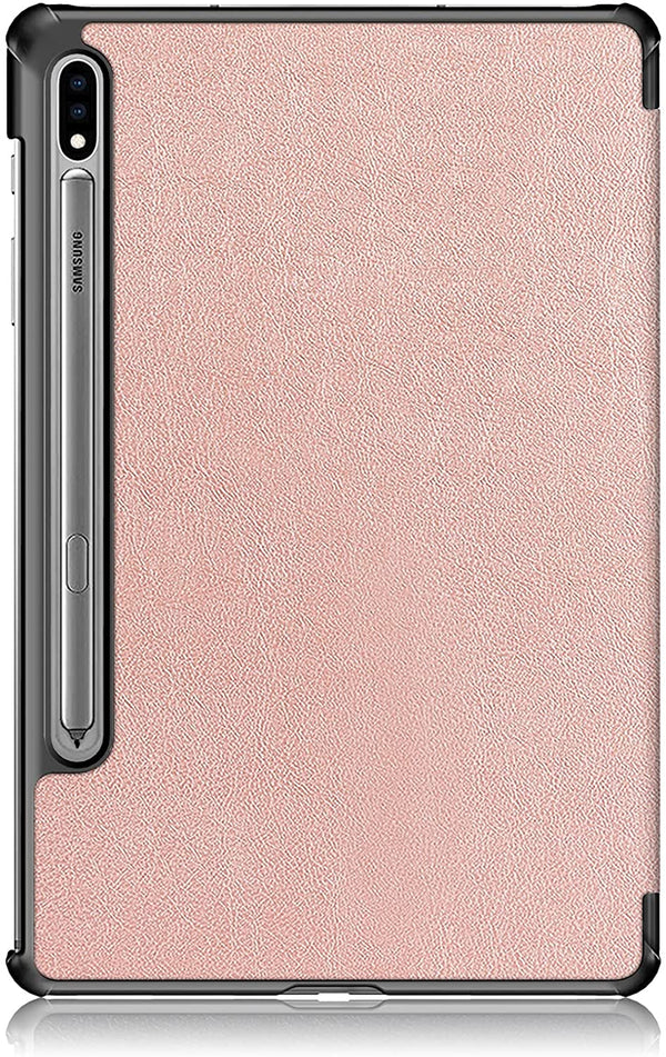 Coque Smart Rose Gold Premium pour Samsung Galaxy Tab S7 FE 12.4" SM-T730/T733 Etui aimanté