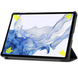 Coque Smart Noir Premium pour Samsung Galaxy Tab S8 11" (SM-X700/X706) Etui aimanté