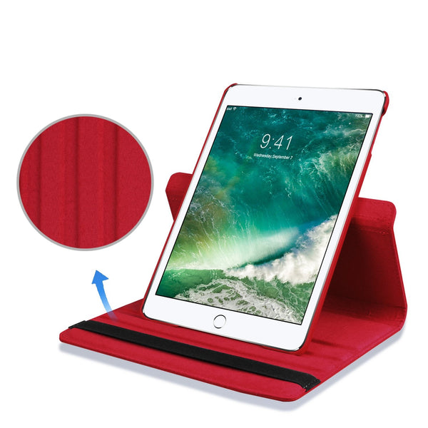 Housse Etui Rouge pour Apple iPad Pro 10.5 Coque avec Support Rotatif 360°