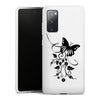 Coque silicone Premium Blanc pour Samsung Galaxy A12 - Papillon raffiné