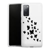 Coque silicone Premium Blanc pour Samsung Galaxy A02S - Papillon dark