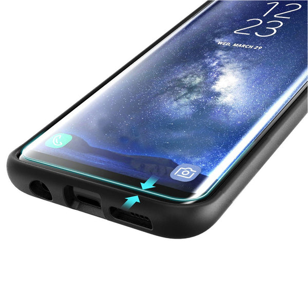 Film de protection en Verre trempé incurvé 3D contours Noir pour téléphone Samsung Galaxy