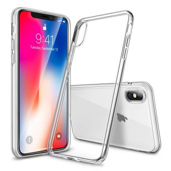 Coque silicone gel transparente ultra mince pour iphone X
