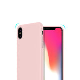Coque silicone gel rose ultra mince pour iphone XS