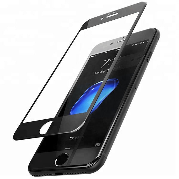 Verre trempé 9D Noir pour iPhone SE 2022 / SE 2020
