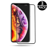 Film de protection en Verre trempé 3D bords noir courbés iPhone XS