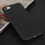 Coque silicone gel noir ultra mince pour iphone 8