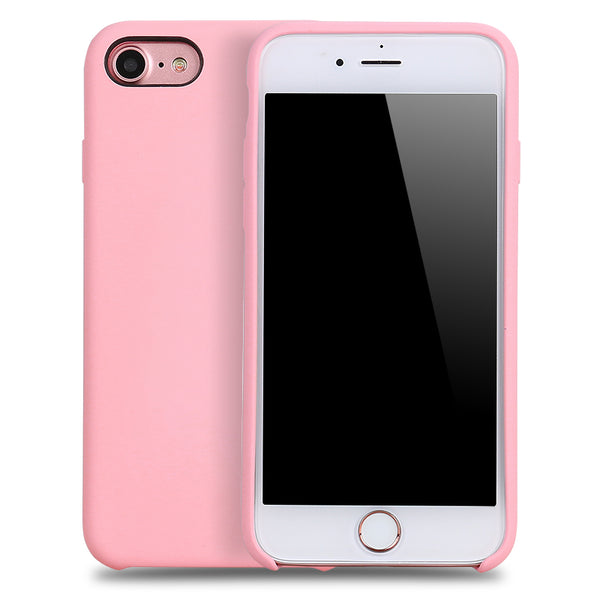 Coque silicone gel rose ultra mince pour iphone 7