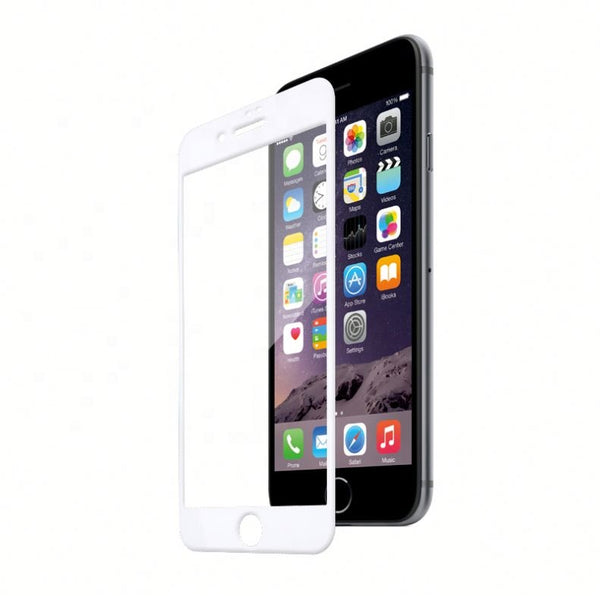Film de protection en Verre trempé 3D bords blanc courbés iPhone 6