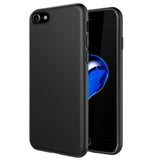 Coque silicone gel noir ultra mince pour iphone 8