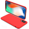 Coque silicone gel rouge ultra mince pour iphone X