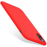 Coque silicone gel rouge ultra mince pour iphone