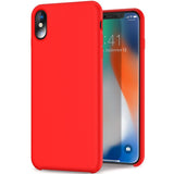 Coque silicone gel rouge ultra mince pour iphone XS