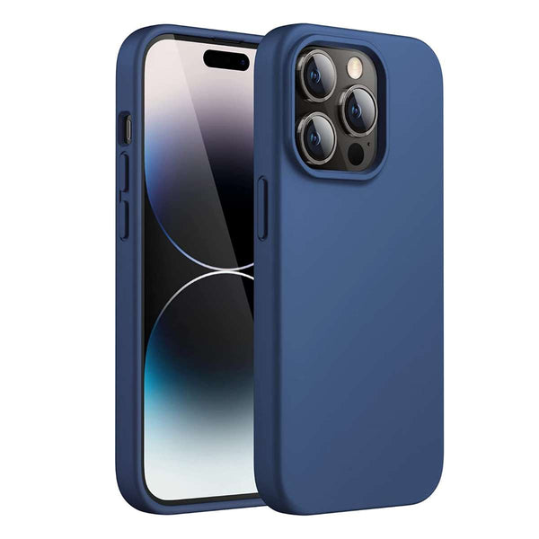 Coque silicone Bleue pour iPhone 14 Pro
