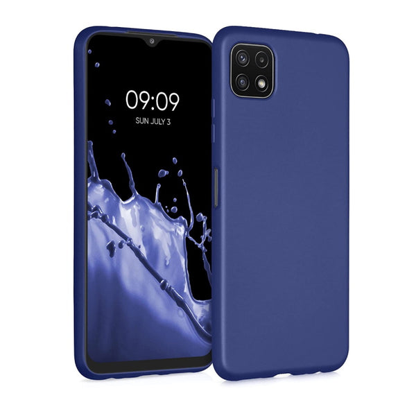 Coque silicone Bleue pour Samsung Galaxy A03