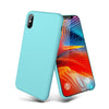 Coque silicone gel bleu ultra mince pour iphone XS