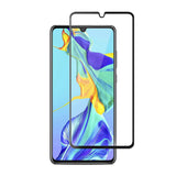 Film de protection en Verre trempé 3D bords noir pour Huawei P30