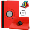 Housse Etui Rouge pour Samsung Galaxy Tab S5e T720 T725 Coque avec Support Rotatif 360°