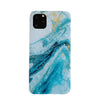 Coque silicone très résistante en gel rigide motif marbre bleu pour iPhone 11 Pro max