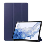 Coque Smart Bleu Premium pour Samsung Galaxy Tab S8 Plus 12,4" (SM-X800/X806) Etui aimanté