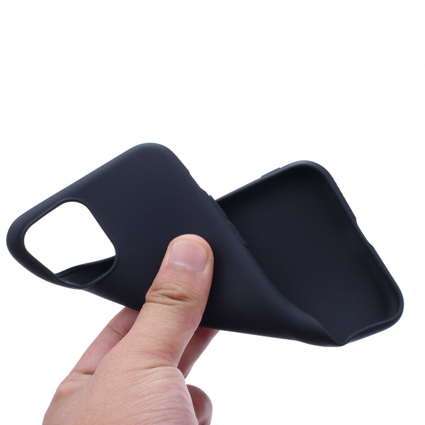 Coque de protection Noir + Film de protection couverture complète Verre trempé pour iPhone 11 Pro max