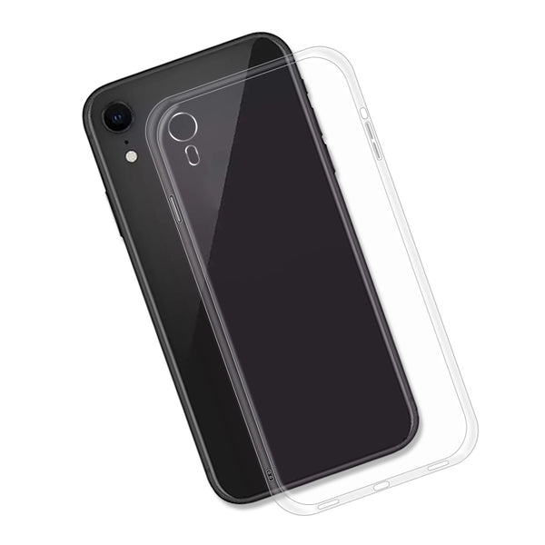 Film de protection en Verre trempé + coque de protection pour iPhone XR