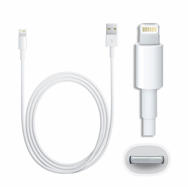 Câble de recharge Blanc USB vers iPhone/iPad - 1M