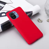 Coque silicone Rouge pour Xiaomi Mi 11 Lite 5G