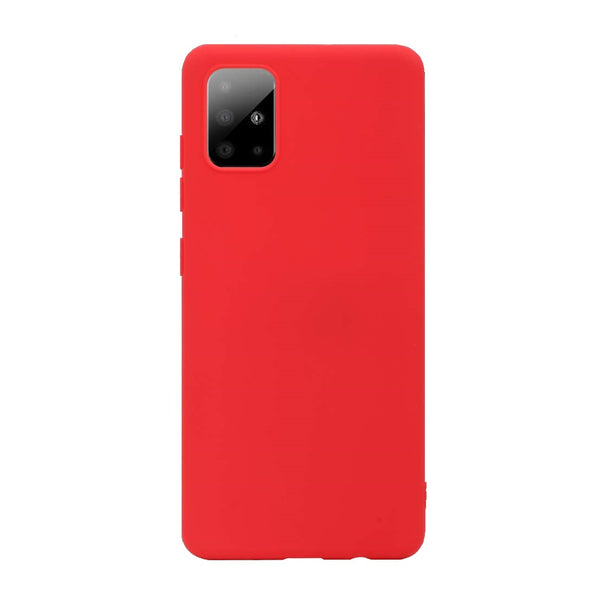 Coque silicone gel rouge ultra mince pour Samsung A71 avec Stylet Toproduits®