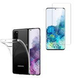 Film de protection en Verre trempé transparent + coque de protection pour Samsung Galaxy S20 Ultra