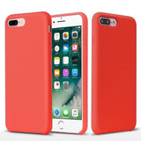 Coque silicone gel rouge ultra mince pour iphone 8
