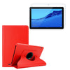 Etui Rouge pour Huawei MediaPad T5 10.1'' Coque avec Support Rotatif 360° + Film de protection en verre trempé