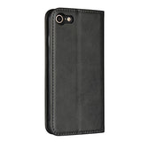 Etui portefeuille magnétique Noir pour iPhone 6 Plus/ 7 Plus/ 8 Plus