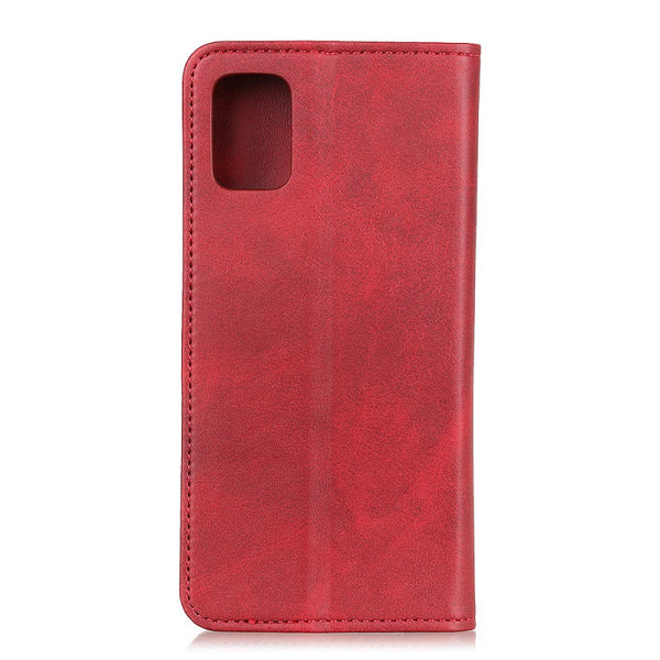 Etui portefeuille magnétique Rouge pour Samsung Galaxy A02S