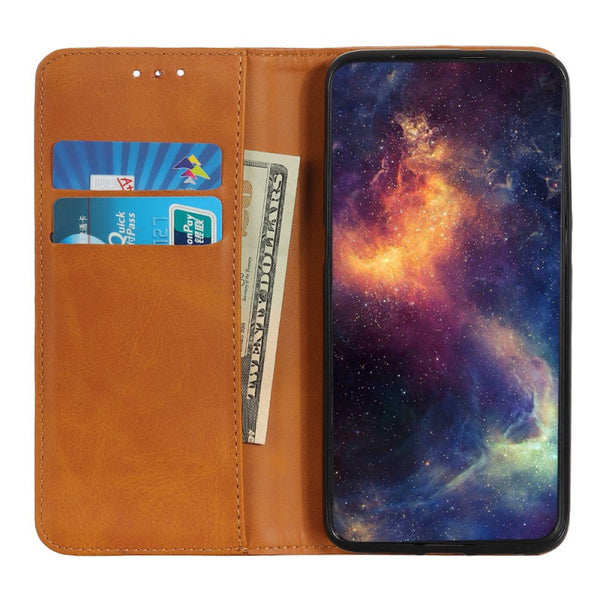 Etui portefeuille magnétique Marron clair pour iPhone 12 Pro max