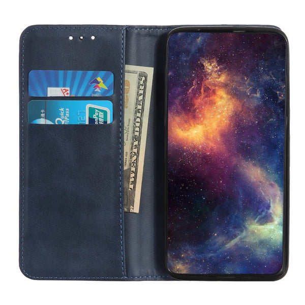 Etui portefeuille magnétique Bleu pour Samsung Galaxy A02S