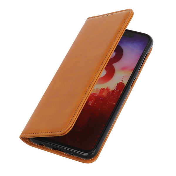 Etui portefeuille magnétique Marron clair pour iPhone 12 Pro max